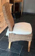 6 rieten stoelen, Huis en Inrichting, Stoelen, Ophalen, Zo goed als nieuw, Riet of Rotan, Vijf, Zes of meer stoelen