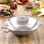 Nieuw | Fissler Original-Profi Collectie - Wok Ø 35cm RVS, Maison & Meubles, Cuisine | Casseroles & Poêles, Neuf, Inox, Enlèvement ou Envoi