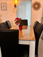 Eettafel met 6 stoelen, Ophalen, Zo goed als nieuw, 6 tot 8 stoelen