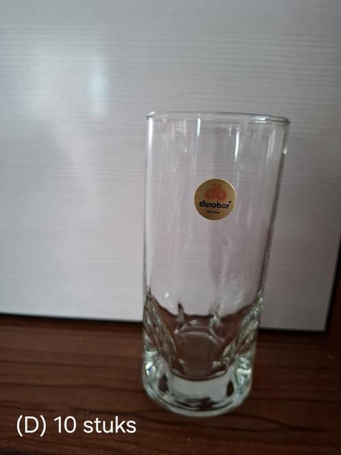 Set van 10 Durobor glazen – Made in Belgium, Verzamelen, Glas en Drinkglazen, Zo goed als nieuw, Waterglas, Ophalen of Verzenden