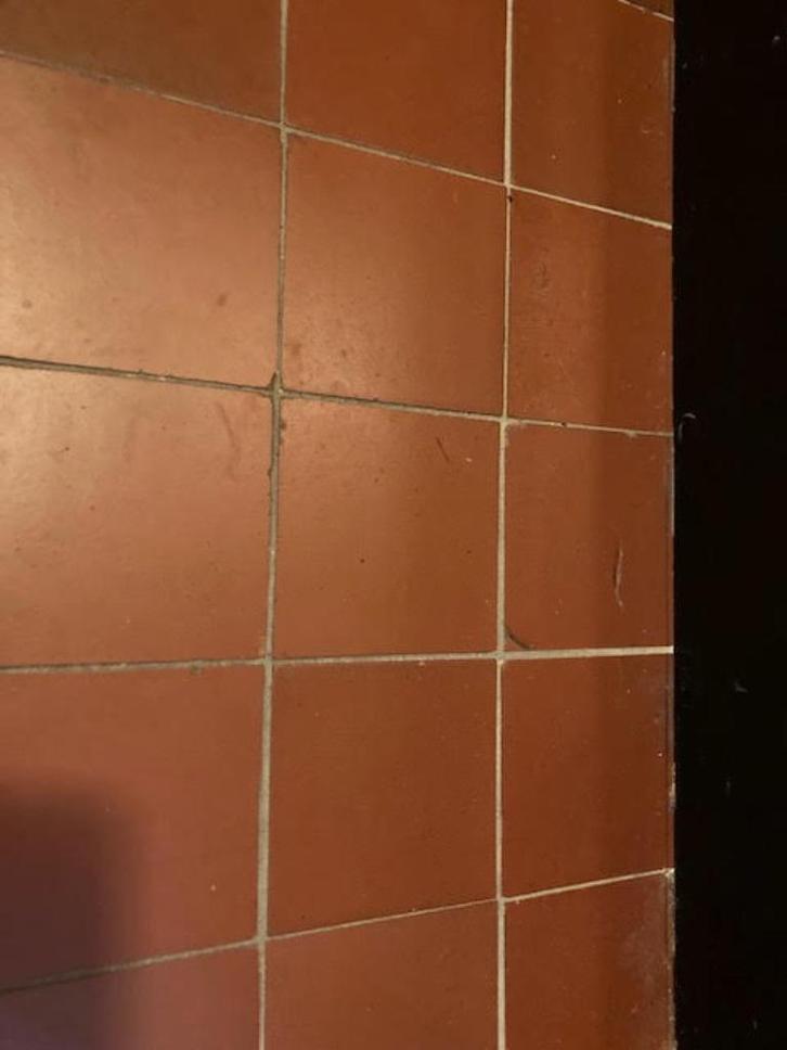 Bordeaux vloertegels type Winkelmans, Doe-het-zelf en Bouw, Tegels, Gebruikt, Vloertegels, Keramiek, Minder dan 20 cm, Minder dan 20 cm