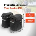 Dubbele Fietstas - New Looxs Vigo Double, Vélos & Vélomoteurs, Accessoires vélo | Sacoches, Enlèvement ou Envoi, Comme neuf, New looxs