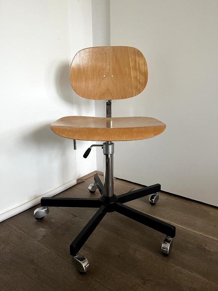 Indsutriele tekenstoel/bureaustoel Gispen, Huis en Inrichting, Bureaustoelen, Gebruikt, Bureaustoel, Ophalen