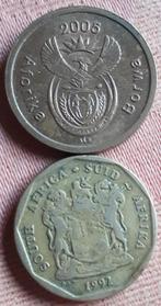 2 X ZUID-AFRIKA : 5 CENTS + 10 CENTS 1992 KM 223 & 135, Postzegels en Munten, Munten | Afrika, Ophalen of Verzenden, Zuid-Afrika