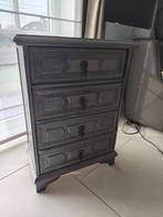 Meuble en bois 4 tiroirs, Enlèvement, Utilisé