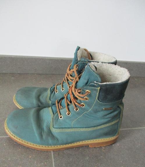 Nubuck laarsjes, maat 38, Kleding | Dames, Schoenen, Gedragen, Lage of Enkellaarzen, Groen, Verzenden