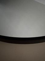 Ronde zwarte metalen wandspiegel Ø75 cm – zo goed als nieuw, Huis en Inrichting, Woonaccessoires | Spiegels, Ophalen, Rond, Zo goed als nieuw