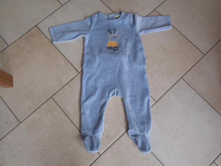 blauwe pyjama maat 74, Kinderen en Baby's, Babykleding | Maat 74, Zo goed als nieuw, Jongetje, Nacht- of Onderkleding, Ophalen of Verzenden