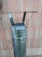 Inox dubbelwandig afdak kachel, Ophalen of Verzenden, Zo goed als nieuw, Inox