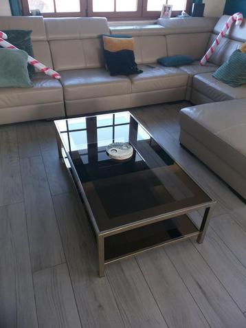 Table basse belgo chrome 