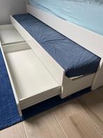 Bedframe met onderbed en opberger, wit, 90x200 cm (IKEA), 90 cm, Une personne, Enlèvement, Utilisé