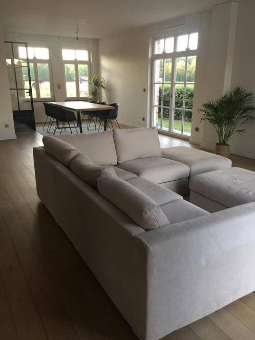 Beige Zetel Ikea - kan nog een rondje mee!, Huis en Inrichting, Zetels | Zetels, Gebruikt, Hoekbank, Vierpersoons of meer, 250 tot 300 cm