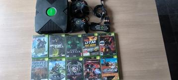 Xbox original - 10 games - 2 controlers - remote beschikbaar voor biedingen