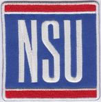 NSU Auto stoffen opstrijk patch embleem, Verzamelen, Verzenden, Nieuw