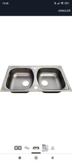 A vendre double évier de cuisine  complet neuf sans robinet, Enlèvement, Neuf
