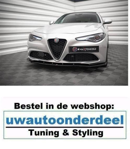 Maxton Design Alfa Romeo Giulia Sport Spoiler Splitter Lip, Auto diversen, Tuning en Styling, Ophalen of Verzenden