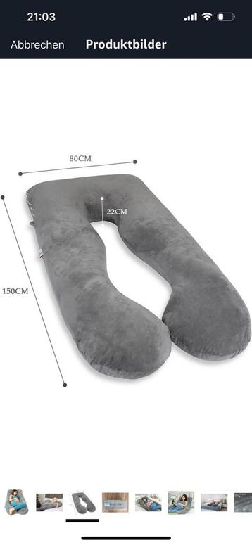 Coussin de grossesse gris, grand et super comfortable beschikbaar voor biedingen