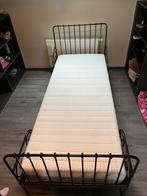 Nieuw éénpersoonsbed met nieuwe matras, 90 cm, Eenpersoons, Metaal, Zo goed als nieuw