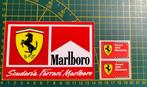 Sticker F1 Scuderia Ferrari Marlboro + 2 klein Maranello, Ophalen of Verzenden