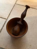 Houten vijzel en stamper, Ophalen