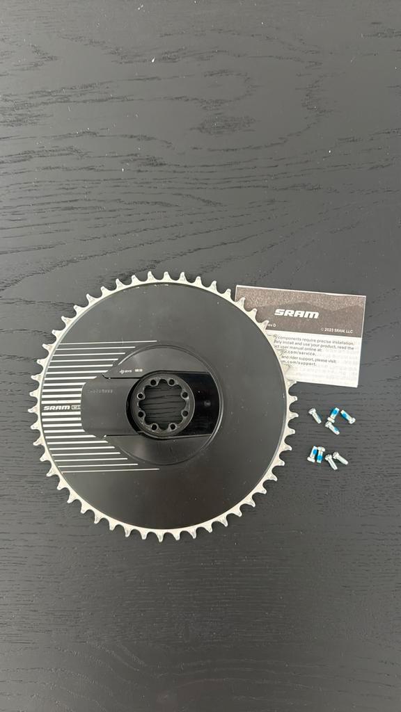 SRAM RED AXS E1 Aero Powermeter Chainring — 50T, Fietsen en Brommers, Fietsonderdelen, Zo goed als nieuw, Racefiets, Crankstel of Pedalen