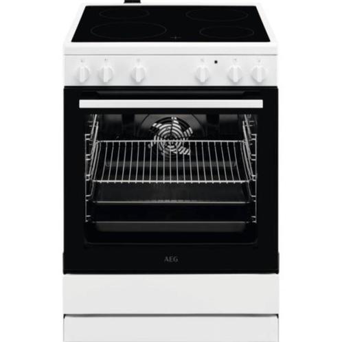 AEG CCB 6200 ABW Fornuis vitrokeramische kookplaat + dampkap, Elektronische apparatuur, Fornuizen, Zo goed als nieuw, Vrijstaand
