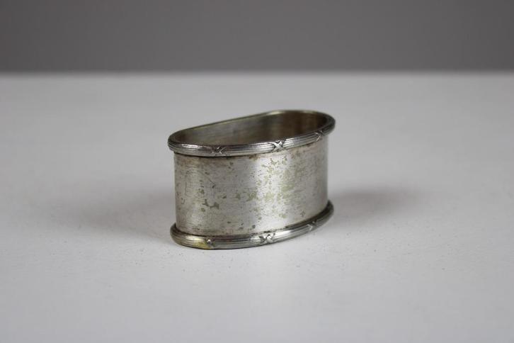 verzilverde servetring, Antiek en Kunst, Curiosa en Brocante, Ophalen of Verzenden