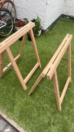 Tréteaux en bois (2 pièces), Enlèvement ou Envoi, Comme neuf