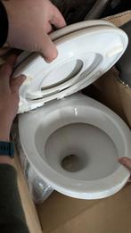 Hang-wc toiletpot + bril + aansluitstukken Geberit, Doe-het-zelf en Bouw, Sanitair, Ophalen, Gebruikt, Toilet