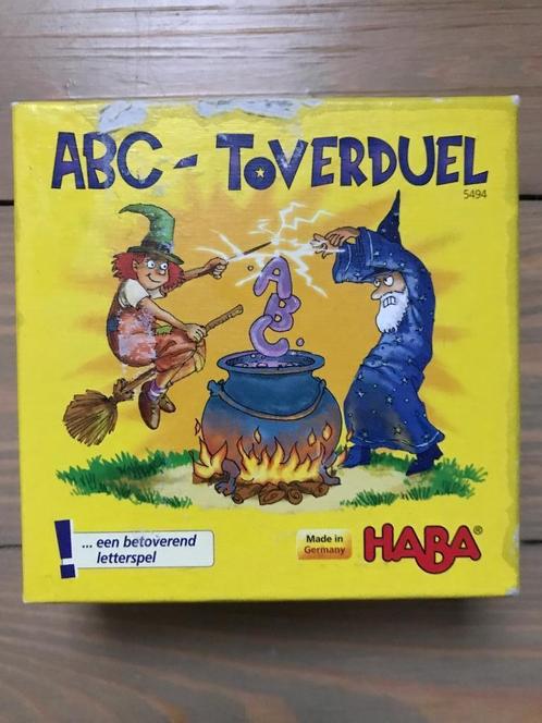 Spel ABC-Toverduel letterspel Haba, Kinderen en Baby's, Speelgoed | Educatief en Creatief, Zo goed als nieuw, Taal en Lezen, Ophalen of Verzenden