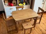 Table en bois, 3 chaises et 1 tabouret ikea, Enfants & Bébés, Chambre d'enfant | Tables & Chaises, Enlèvement, Utilisé, Chaise(s)