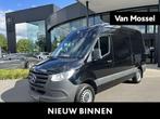 Mercedes-Benz Sprinter 317 CDI L2 RWD 3.5T TREKHAAK+ZIJWINDA, 4 deurs, 4 cilinders, 2000 kg, Zwart