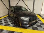 Audi Q5 Q5 SQ5-look + uitlaat 252pk/3x S-line/Pano/Apple, Auto's, Audi, Lederen bekleding, Zwart, 4 cilinders, Blauw