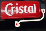 Cristal Alken lichtreclame, Enlèvement, Utilisé, Panneau, Plaque ou Plaquette publicitaire, Autres marques