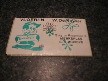 Vintage Sticker Vloeren W De Keyser Merksplas beschikbaar voor biedingen