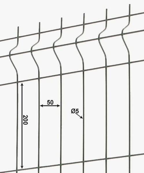 Clôture rigide 5/5mm pro hauteur 1 23m, Doe-het-zelf en Bouw, Raamkozijnen en Schuifdeuren, Nieuw, Ophalen of Verzenden