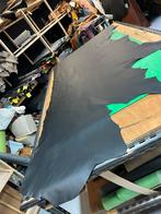Zwarte kleur halve huid 1.2 mm dikte soepel en glad A-46, Ophalen of Verzenden