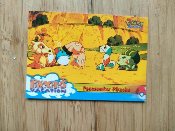 Pokemon-kaart topps Pikachu's vakantievredestichter, Hobby en Vrije tijd, Verzamelkaartspellen | Pokémon, Gebruikt, Meerdere kaarten