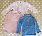Oud roze velouren kleedje + golfje Petit Bateau, mt 92 (3st), Kinderen en Baby's, Kinderkleding | Maat 92, Gebruikt, Meisje, Ophalen of Verzenden