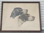 gravure epreuve d artiste signe leon danchin, Antiek en Kunst, Ophalen of Verzenden