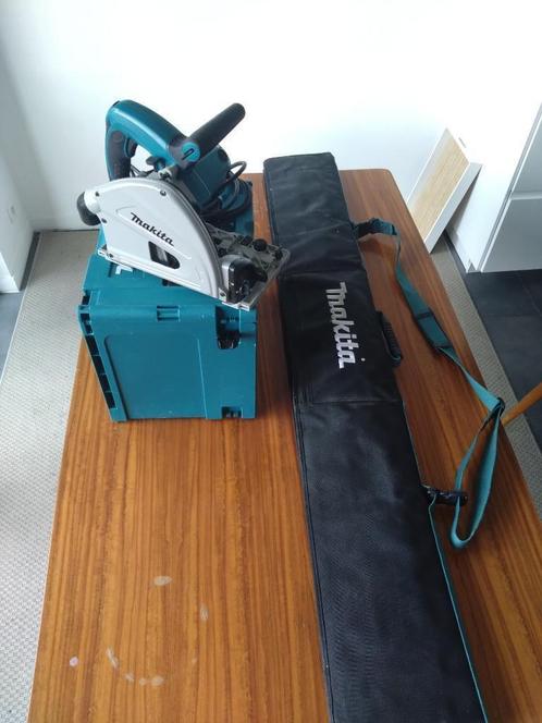 Compleet Makita SP6000J set–Invalzaag, geleiders en access., Doe-het-zelf en Bouw, Gereedschap | Zaagmachines, Zo goed als nieuw