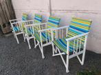 4 inklapbare stoelen, Tuin en Terras, Ophalen, Gebruikt
