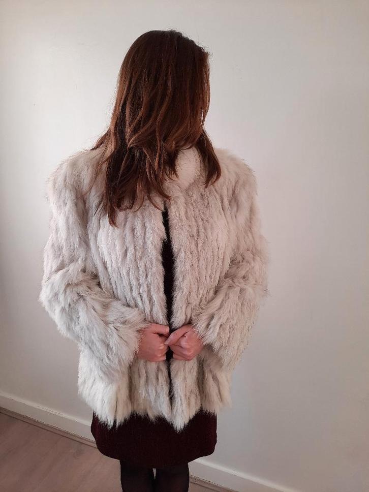 Manteau en fourrure de renard argenté, Vêtements | Femmes, Vestes | Hiver, Neuf, Taille 42/44 (L), Beige, Enlèvement ou Envoi