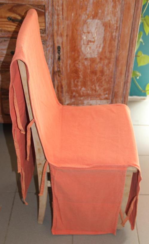 Housse de chaises à nouettes coton tissé main Habitat, Huis en Inrichting, Woonaccessoires | Overige, Gebruikt, Ophalen of Verzenden