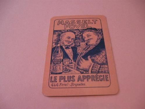 1 oude losse speelkaart Hasselt Fovel  (96), Collections, Cartes à jouer, Jokers & Jeux des sept familles, Comme neuf, Carte(s) à jouer