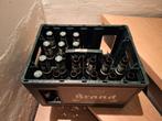 Bak brand pils , 9 volle , 9 lege flessen, Collections, Marques de bière, Comme neuf, Enlèvement ou Envoi, Brand