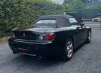 Honda S2000 AP1 zwart leder, Auto's, Honda, Zwart, 4 cilinders, Cabriolet, Zwart