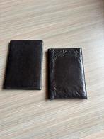 2 lederen portefeuilles, Overige merken, Zwart, Nieuw, Ophalen of Verzenden