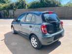 Nissan Micra 1.2 benzine 2013 met 107000km*airco*garantie*, Auto's, Nissan, Voorwielaandrijving, Euro 5, Stof, Zwart