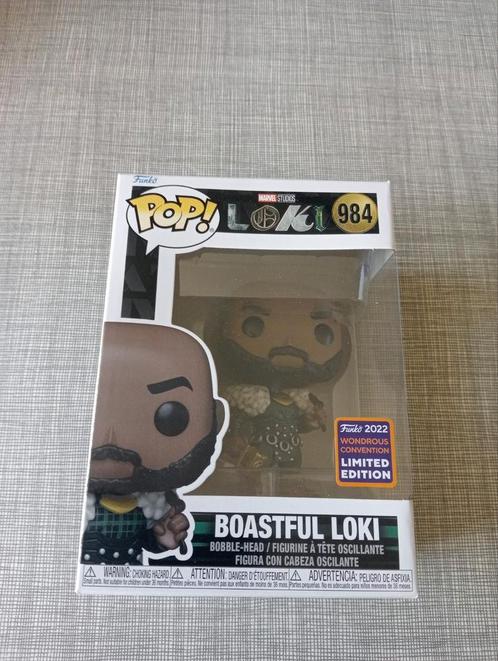 Funko pop Marvel Boastful Loki #984 Merveilleuse Convention, Collections, Jouets miniatures, Neuf, Enlèvement ou Envoi